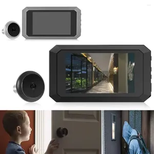 Doorbells Digital Magic Eye Electronic Viewfinder Po Recording Safety Door Viewer 1400mAh Build-in Lithium Battery Peephole Camera