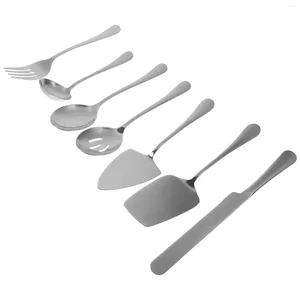 Flatware Sets Stainless Steel Cake Knife Serving Utensils Bread Dinnerware Kit Tableware Forks Spoons Steak