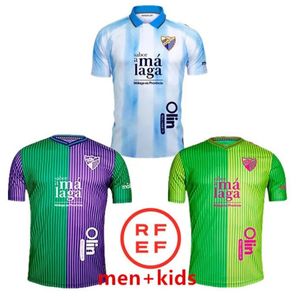 23/24 CF Malaga Soccer Jerey 2023/2024 Away Juanpi Lui Munoz Adrian 축구 셔츠 Burgo Caa Juankar Camieta de Futbol Juande Feba 유니폼 남자 아이