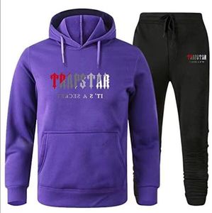 Trapstar من قطعتين من قطعتين Jacke Rugby Mens Track Trackball Tracksuit Suits مع سراويل Hoodie Hoodie للسيدات 250 338 T T