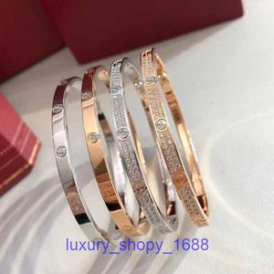 High Quality Car tiress 18k Gold Holiday Gift Bracelet Jewelry gold card home screw 18K Rose craft wide version non drill love buckle Have Original Box