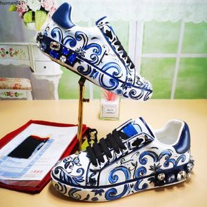 Męskie designerskie buty w paski vintage skórzane szorstkie sneaker kobiety sezonowe odcienie koronkowe trenerzy platforma Casual Shoe JKKJ000002