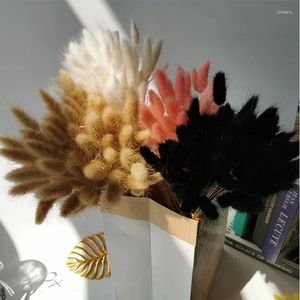 Sonderangebot für dekorative Blumen. Das zweite Stück ist eine kostenlose natürliche getrocknete Blumenpflanze Lagotail im nordischen Stil für Möbeldekoration