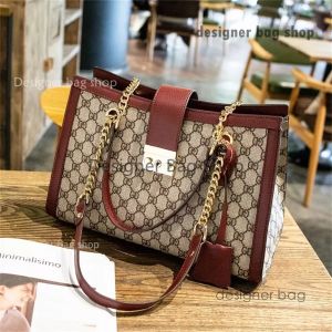 Designer-Tasche, großes Fassungsvermögen, modische, schlichte Tragetasche mit Kette, bedruckt. 54 % Rabatt im Online-Shop