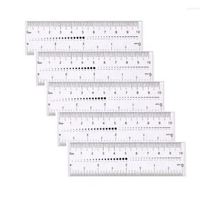 Nail Art Kits 5 Pcs/Set Flexible Measure Ruler Transparent Soft Manicure Accessories For Salon