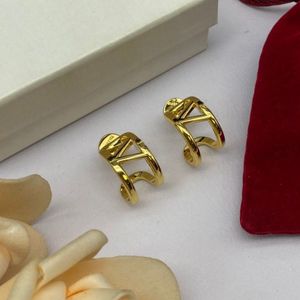 10 Mix Styles Women Fashion Designer Stud Brand Brass Engagement Earrings Wholesale