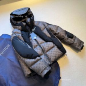 Varumärkeskläder herr Jacquard och designer Autumn American Fashion Women's Letter Winter Technology European Down Jacket huva med