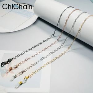 Heart Glasses Chain Cord Holder Neck Strap Rope Eyeglasses Gold Color Silvery Lanyard for Women Reading Glass Sunglasses 240103