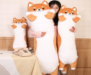 Big Soft Animal Shiba Inu Plush Doll Pillow Soft Dog Plush Toys Long Pillow for Boys Girls Present 51 tum 130 cm DY100301595729