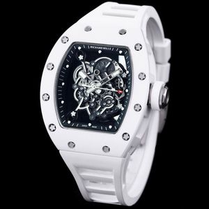 5A RichardMile Watch RM055 Bubba Manual Winding Skeletonised Movement Discument Designer Men Watches FENDAVE 23.12.25