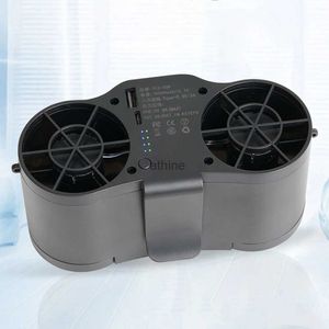 Electric Fans Portable Belt Fan Dual Air Outlet 20000mAh Cooling Waist Fan Emergency Mobile Power Electric Fan Cooler Rechargeable for Outdoor YQ240104