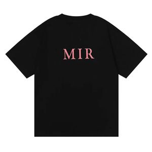 23S Mens T Shirt Tasarımcı Tişörtlü Erkekler Tees Amaris T-Shirt Saf Pamuk Nefes Alabilir Sokak Giyim Yaz Moda Gömlek Aynı kıyafetleri giyen mektup baskısı çiftleri