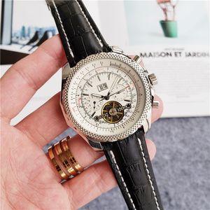 Orologio meccanico di lusso da 47 mm orologio da uomo con movimento automatico Orologi con cinturino in pelle completamente in acciaio inossidabile Orologi Montre de luxe reloj hombre