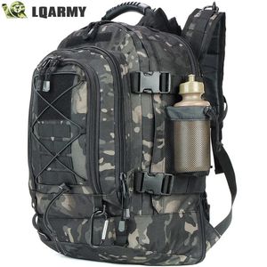 LQARMY 60L Military Tactical Backpack Army Molle Assault Rucksack Outdoor Travel Hiking Rucksacks Camping Hunting mochila hombre 240104