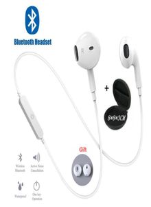 S6 esporte neckband fone de ouvido sem fio bluetooth com microfone estéreo fones para iphone 11 xiaomi huawei earphones3644552