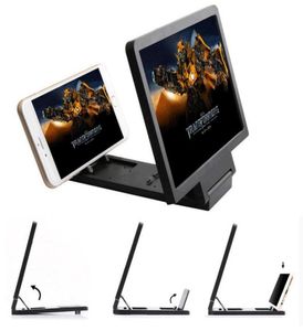 Mocowania telefonu komórkowego Uchwyty 3D Screen Screen Magnifier HD Wspornik stojak wideo z grę powiększającą składanie biurka 7424263