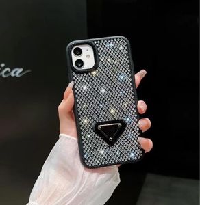 Fall iPhone Case Luxury Glitter iPhone 14 Pro Max Cases 13 12 11 XS XSMAX XR 8 7 modedesigner Bling Sparkling Rhinestone Diamond Je