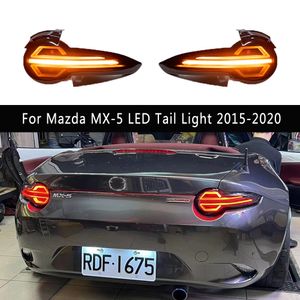 Estilo do carro streamer indicador de sinal de volta para mazda MX-5 mx5 led luz traseira 15-20 freio reverso estacionamento correndo luz acessórios de iluminação