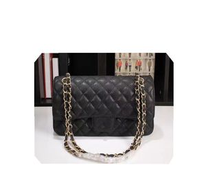 Designer de luxo de alta qualidade Ladys Fashion Bag Classics Caviar Crossbody Bolsa Bolsa Chain Gold Chain Bolsa Luxurys Brands Bolsas de ombro