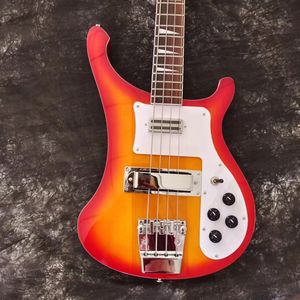Ricken 4003 Backer Bass Electric Guitar Sunrise Sunflower Color Chrome Hardware High Quality Guitarra Free Shipping