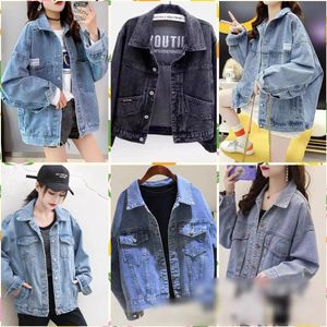 Clearance Girls Casual Denim Jackets Students Long Sleeve Coats Free Size wish shopify supplier Wholesaler Mix Order 1365