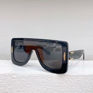 Designer-Sonnenbrille für Damen LW40106U Acetat-Linsenrahmen mit großem Rahmen Marke BrandProtective Mask Gelbe Fahrerspiegelbrille Weiße Loewee-Vollrahmenbrille