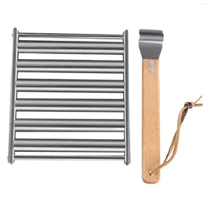 Pans Dog Grill Roller Stainless Steel Sausage Rack For Taquitos