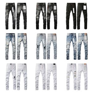 Fioletowe dżinsy dżinsowe spodnie męskie dżinsy projektant dżinsów czarne spodnie wysokiej jakości prosta design retro streetwear swobodne dresowe projektanci joggers Pant8