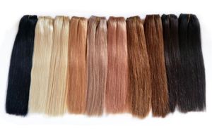 Бразильские человеческие волосы, плетение натуральных волос, прямые человеческие волосы Remy для наращивания волос, от 12 до 24 дюймов, необработанные, прямые поставки с фабрики 154960729