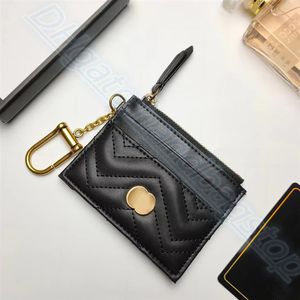 Luxurys Designers Genuine Leather Coin Purses Wallets card holder famous mens wallet passport holders key pouch wristlets mini han248y