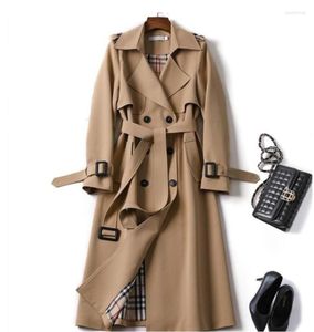 Women039S Trench Coats Women039S N013 Crossborder Net Red 2022ミッドリングウィンドブレイカーブリティッシュスタイル