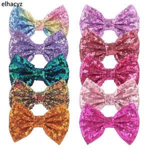 25Pcs/Lot 75 Colors 5 Big Sequin Messy Bow With/Without Clip Hair Accessories For Girls Kids DIY Party Headwear Wholesale 240104