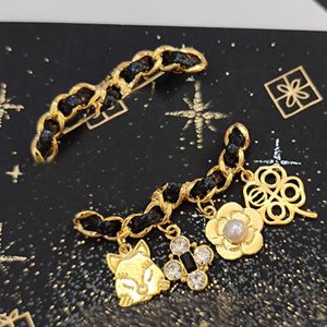 Crystal Star Brooches Designer Pins Men Women Brand Letter Brooch High Quality Copper Material Pearl Jewelry Suit Pin Womens Dress Marry