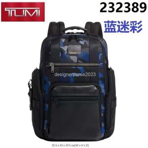 Bolsa Tumiis Ballistic Ballistic Nylon Books Bags Pack Backpack Computer Bookbag Back Luxury Men's Bolsa de 15,6 polegadas Novo 232389 B097