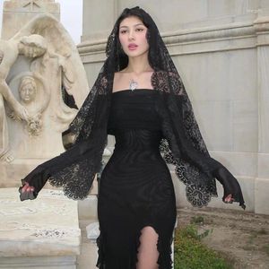 Vestidos casuais vestido gótico 2024 estilo escuro hipster slim de um ombro malha vestido longo femininogoth
