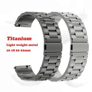 Metal Strap 22mm 20mm 18mm 16mm Watch Band Quick Release Universal Bracelet Smart Replacement Wristband Business 240104
