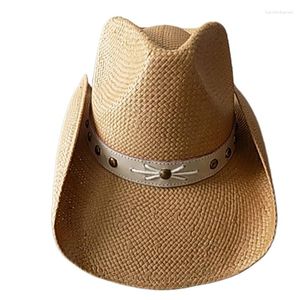 Berets Cool Cowboy Hat Farm Grazing Sun Eco-friendly Material Woven Casual