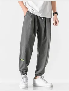 Herrbyxor plus storlek 8xl herr sommar coola avslappnade joggar stor man sportkläder harem last tunna streetwear hip hop byxor