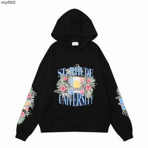 Fleece tröjor herr hoodie designer hoodies womens beach club moonlight tropics st University white