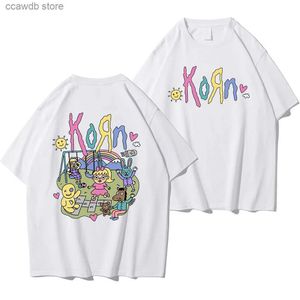 Męskie koszulki zabawne koszulka męska Hip Hop Bawełna koszulka krótkie rękawowe Casual O-Neck Parki Muzyczne zespoły fanów TEES Koszulki Unisex Man T240105