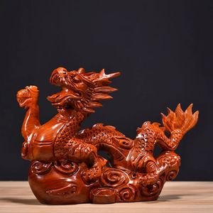 Home Product Centerwooden Dragon Decorationwooden Dragon DecorationCreative Chinese Dragon Decoration Craft 240105