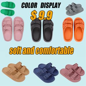 Hot sale Slippers Men's Slides Summer Flip Flops Clappers Indoor Cloud Slipper EVA House Shoes Women Platform Beach house Sandals