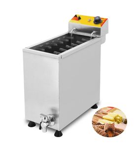 BEIJAMEI Comercial Automático 25L Queijo Cão Varas Máquina Fritadeira Elétrica Profunda Coreana Cão Milho Fritar Lanche Equipment5483900