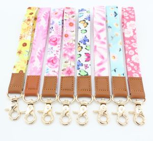 10pcs Keychains Wrist Lanyard Camouflage Strap Band Lobster clasp Key Chain Holder Key Hand For GirlsWomenMen 048130022