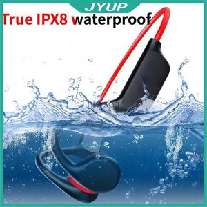 Наушники для сотовых телефонов Гарнитуры с костной проводимостью Bluetooth после IPX8 водонепроницаемые MP3 для shokz openrun гарнитура с ушным крючком и микрофоном наушники для плавания pro YQ240105