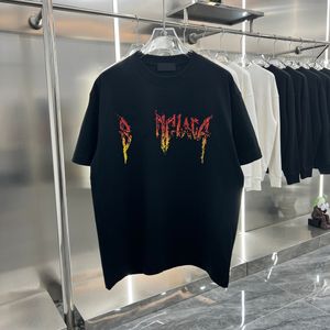 Erkek Tişörtler Tasarımcı Erkek Tişörtleri Unisex Kadınlar Çift Moda Moda Gevşek Pamuk Kısa Kollu Mektuplar Baskılı T-Shirt Hip Hop Sokak Giyseni Tshirt Sıradan Üst Tees 240314