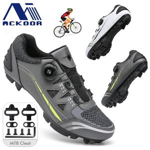 cycling shoes mtb bike sneakers cleat Non-slip Men's Mountain biking shoes Bicycle shoes spd road footwear speed Spd Pedal 240104