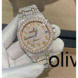 DUJK CASHJIN Icedout Orologio da uomo di lusso da polso Bling Iced Out VVS Moissanit Diamond W534FP4X7YOR6