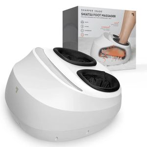 Behandlingsfotbehandling Shiatsu Massager rullande massage med luftkomprimering Slappna av trötta ömma tår värmeterapi mjuk fly 230712