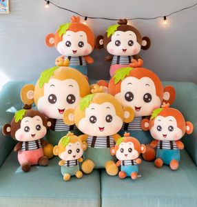 Söt Suspender Monkey Plush Toy Large Strap Monkeys Doll Grab Machine Dolls Girl Birthday Gift4510744